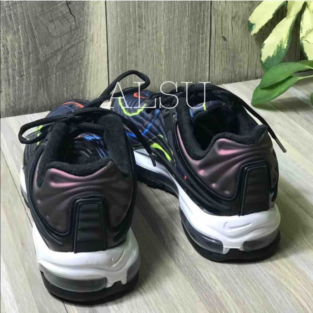 Nike Air Max Deluxe BLACK MIDNIGHT NAVY M AUTHENTI - Picture 7 of 8